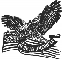 USA Eagle - DXF CNC dxf for Plasma Laser Waterjet Plotter Router Cut Ready Vector CNC file